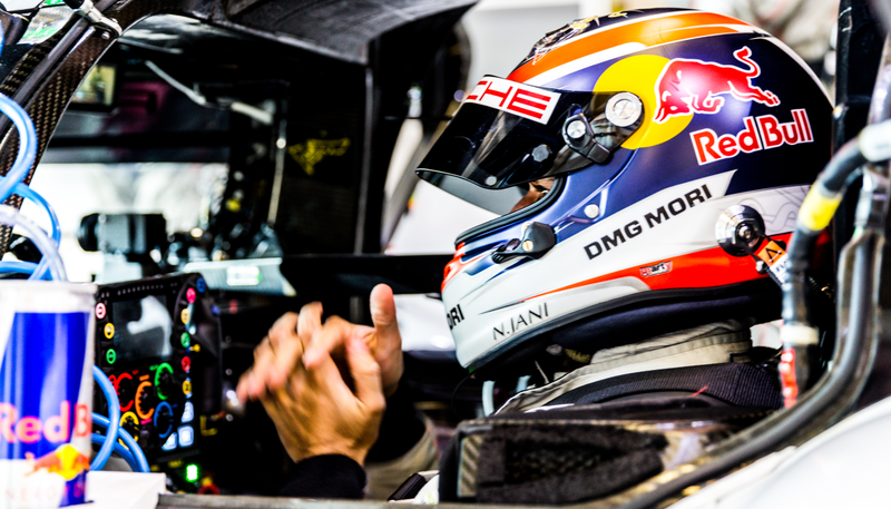 Neel Jani in the car.
